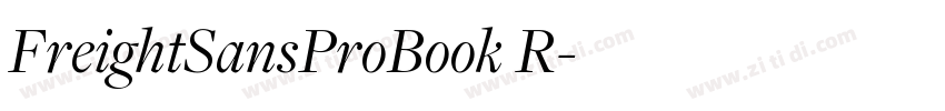 FreightSansProBook R字体转换 FreightSansProBook R字体转换